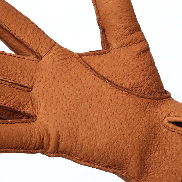 KURODA(クロダ) ペッカリー革 日本製 メンズ 革手袋 カシミヤ100%裏地 防寒 キャメル ブラウン 茶 茶色 30代 40代 50代 60代 男性 プレゼント 暖かい 高級 ブランド ギフト 化粧箱付き