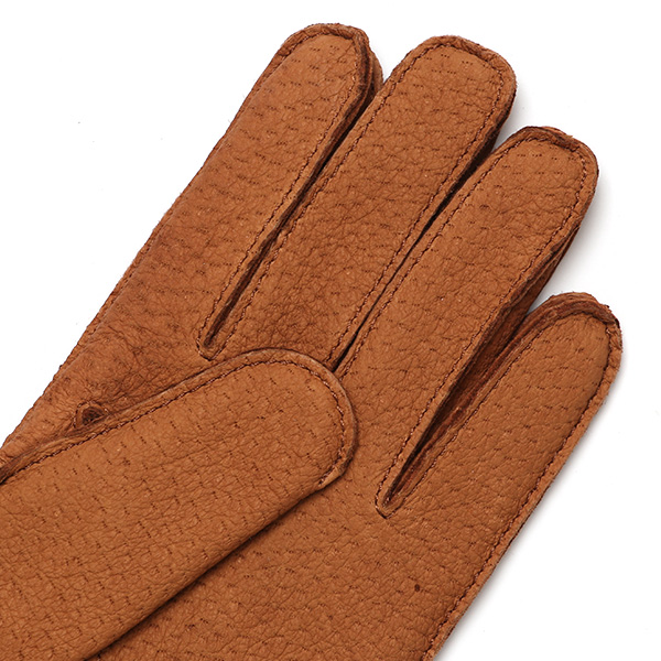 KURODA(クロダ) ペッカリー革 日本製 メンズ 革手袋 カシミヤ100%裏地 防寒 キャメル ブラウン 茶 茶色 30代 40代 50代 60代 男性 プレゼント 暖かい 高級 ブランド ギフト 化粧箱付き