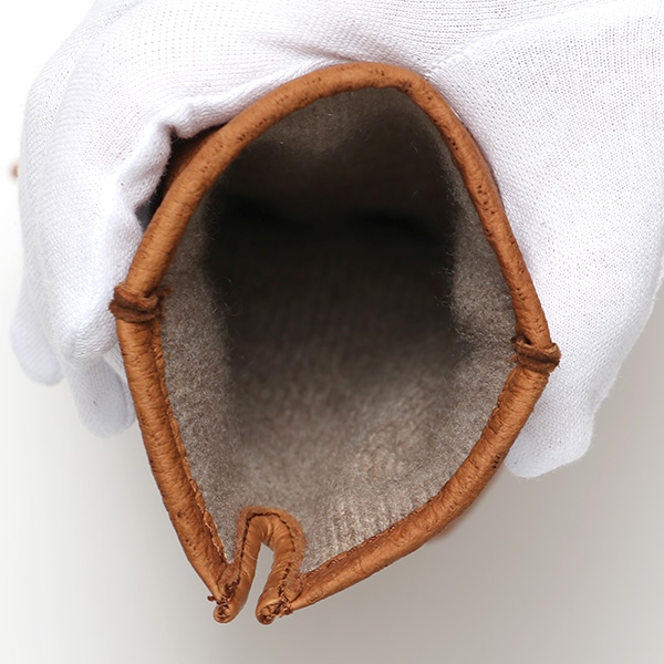 KURODA(クロダ) ペッカリー革 日本製 メンズ 革手袋 カシミヤ100%裏地 防寒 キャメル ブラウン 茶 茶色 30代 40代 50代 60代 男性 プレゼント 暖かい 高級 ブランド ギフト 化粧箱付き