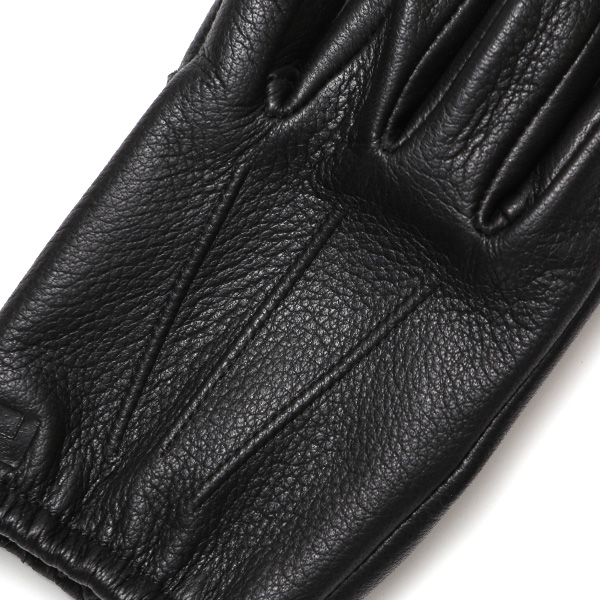  鹿革 日本製 バイクグローブ メンズ 自転車 ショート丈 手袋 スマホ操作可能 ブラック 黒 黒色 高級 ブランド 経年変化 味わい レザー スーツ 自転車通勤 ビジネス おしゃれ KURODA(クロダ) ペレック(PELLEK)