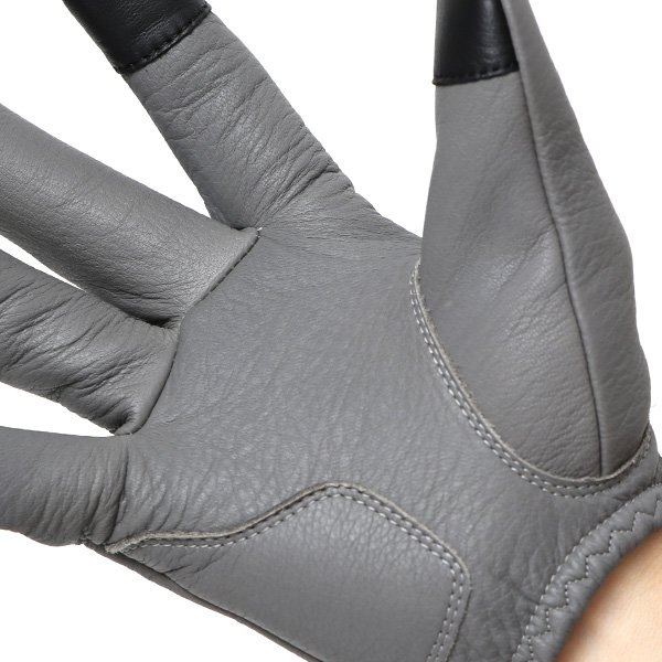  鹿革 日本製 バイクグローブ メンズ 自転車 ショート丈 手袋 スマホ操作可能 グレー グレイ 灰色 高級 ブランド 経年変化 味わい レザー スーツ 自転車通勤 ビジネス おしゃれ KURODA(クロダ) ペレック(PELLEK)
