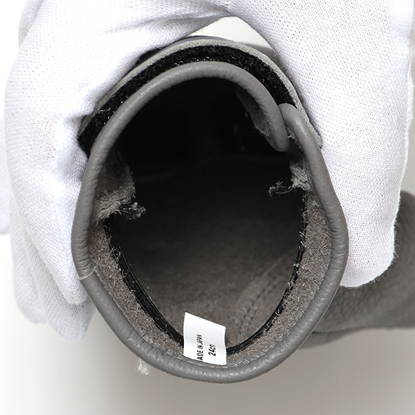  鹿革 日本製 バイクグローブ メンズ 自転車 ベルト付き 手袋 スマホ操作可能 グレー グレイ 灰色 高級 ブランド 経年変化 味わい レザー スーツ 自転車通勤 ビジネス おしゃれ KURODA(クロダ) ペレック(PELLEK)