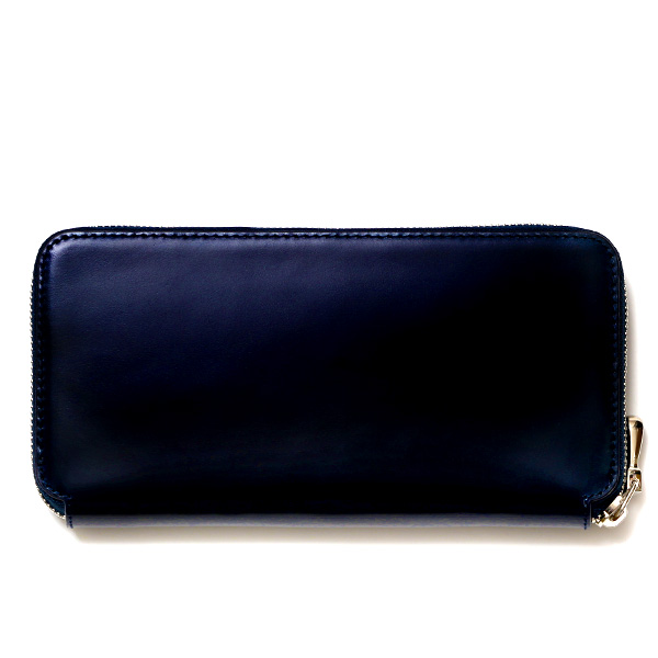 KUBERA(クベラ) コードバン ラウンドジップロングウォレット ネイビー