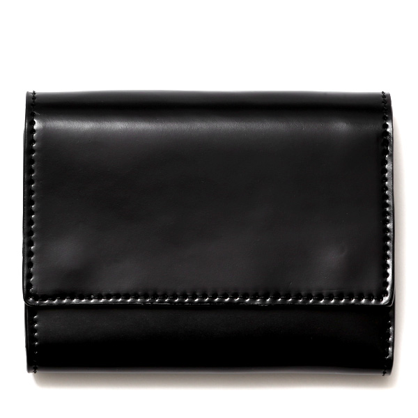 KUBERA(クベラ) コードバン 三つ折り財布 ブラック