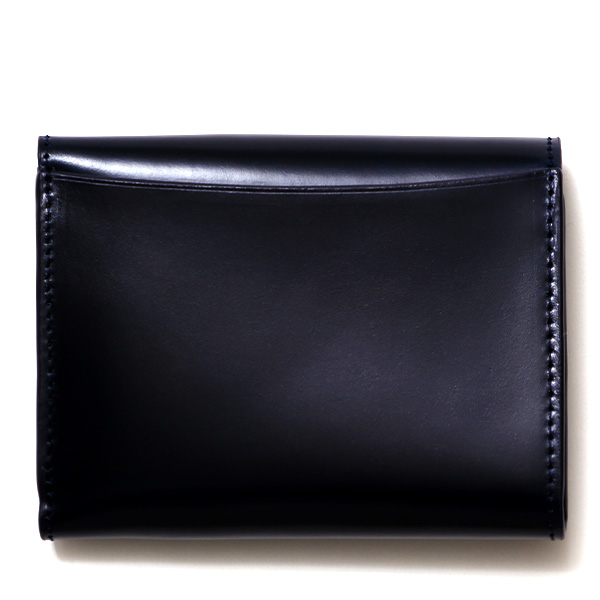  財布 コードバン 三つ折り財布 メンズ レザー ブランド 大容量 馬革 レーデルオガワ 新喜皮革 ブルー ネイビー 青色 おしゃれ かっこいい 日本製 ウォレット メンズ 本革 プレゼント ギフト コンパクト KUBERA(クベラ)