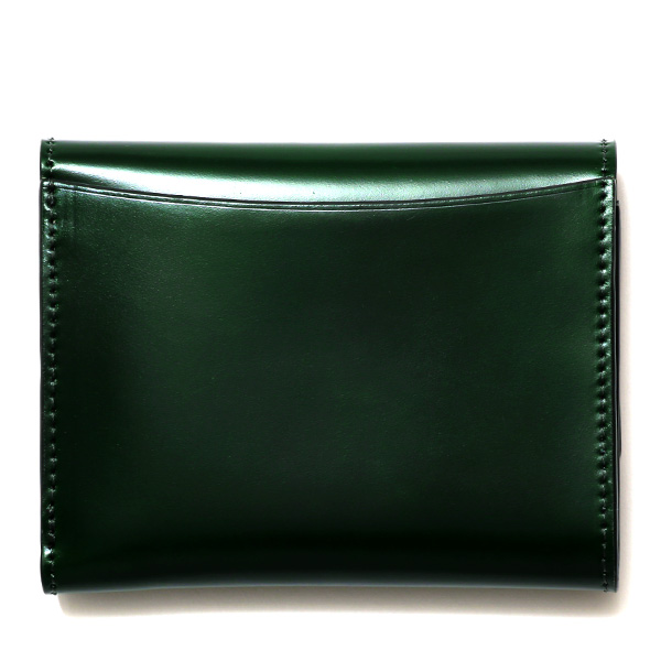  財布 コードバン 三つ折り財布 メンズ レザー ブランド 大容量 馬革 レーデルオガワ 新喜皮革 グリーン 緑色 おしゃれ かっこいい 日本製 ウォレット メンズ 本革 プレゼント ギフト コンパクト KUBERA(クベラ)