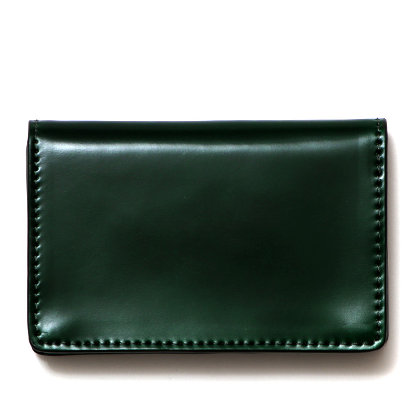 コードバン 名刺入れ 本革 名刺ケース レザー 革 ブランド カードケース 日本製 ビジネス 大容量 グリーン 緑色 カードケース 馬革 カーフ 牛革 メンズ レディース おしゃれ かっこいい 社会人 KUBERA(クベラ)