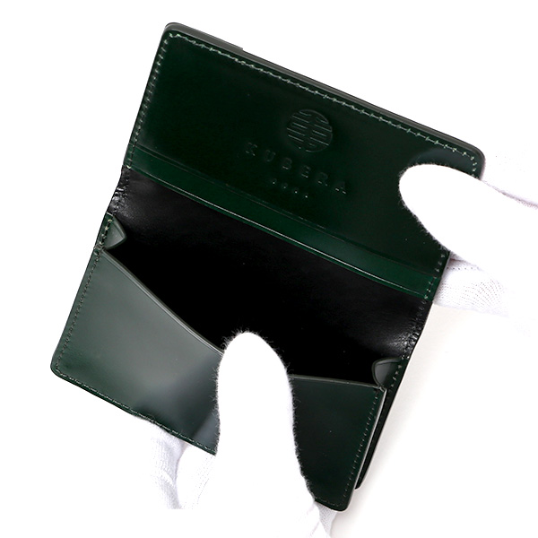 コードバン 名刺入れ 本革 名刺ケース レザー 革 ブランド カードケース 日本製 ビジネス 大容量 グリーン 緑色 カードケース 馬革 カーフ 牛革 メンズ レディース おしゃれ かっこいい 社会人 KUBERA(クベラ)