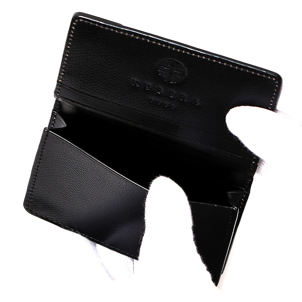  名刺入れ メンズ 革 コードバン 型押し レザー ビジネス ブランド 名刺ケース 大容量 カーフ 馬革 牛革 ブラック 黒 黒色 カードケース メンズ レディース レザー ブランド 日本製 おしゃれ かっこいい KUBERA(クベラ)