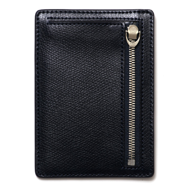  マルチカードケース コードバン 型押し レザー コンパクト スマート 薄い 軽量 馬革 レーデルオガワ ブルー ネイビー 青色 新喜皮革 ブランド 日本製 メンズ レディース 本革 カード入れ ギフト プレゼント KUBERA(クベラ)