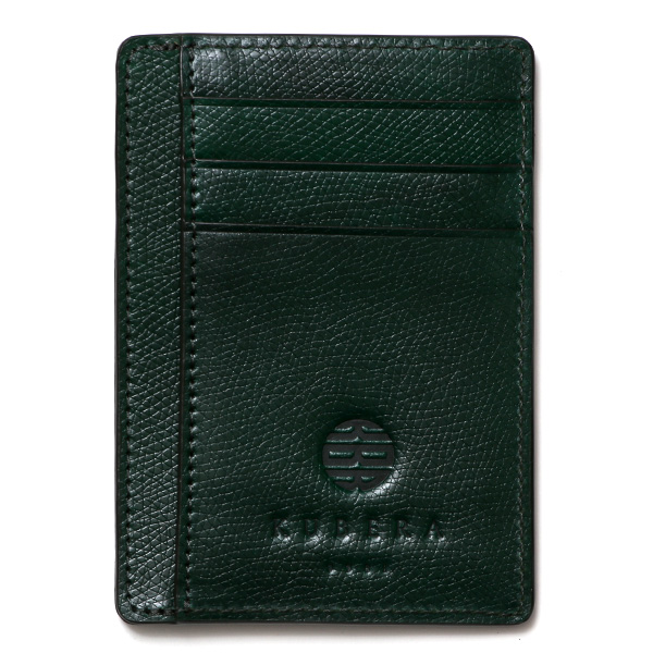 KUBERA(クベラ) コードバン型押し マルチカードケース グリーン