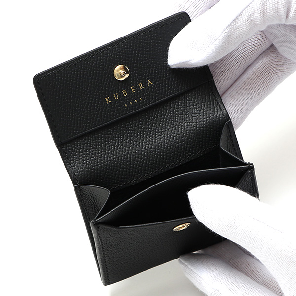  コインケース 革 ブランド メンズ 小銭入れ 本革 シュランケンカーフ おしゃれ プレゼント 男性 小さめ ブラック 黒 黒色 ギフト 彼氏 夫 上品 高級 レザー ミニ 財布 レディース 人気 日本製 KUBERA(クベラ) 51161