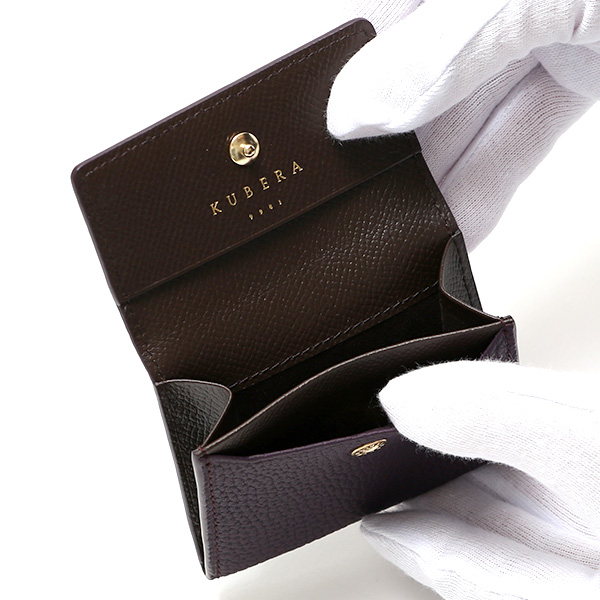  コインケース 革 ブランド メンズ 小銭入れ 本革 シュランケンカーフ おしゃれ プレゼント 男性 小さめ パープル 紫色 ギフト 彼氏 夫 上品 高級 レザー ミニ 財布 レディース 人気 日本製 KUBERA(クベラ) 51161