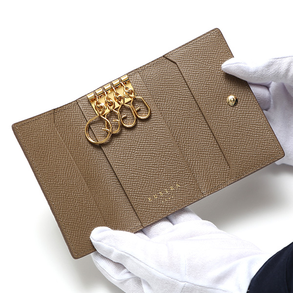  キーケース おしゃれ ブランド 革 4連 シュランケンカーフ シュリンクレザー ユニセックス 鍵入れ 高級 ベージュ 肌色 誕生日 クリスマス プレゼント ギフト 20代 30代 40代 男女兼用 日本製 KUBERA(クベラ) 51162