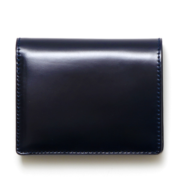 KUBERA(クベラ) コードバン 二つ折り財布 ネイビー