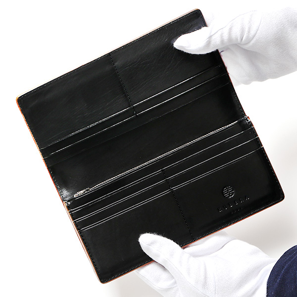  コードバン 長財布 馬革 おしゃれ 財布 メンズ 小銭入れあり レーデルオガワ アニリン染め 新喜皮革 キャメル ブラウン 茶 茶色 束入 ギフト 彼氏 旦那 夫 男性 プレゼント 誕生日 クリスマス 国産 ブランド KUBERA(クベラ) 51118