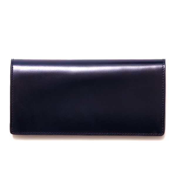 コードバン 長財布 馬革 おしゃれ 財布 メンズ 小銭入れあり レーデルオガワ アニリン染め 新喜皮革 ブルー ネイビー 青色 束入 ギフト 彼氏 旦那 夫 男性 プレゼント 誕生日 クリスマス 国産 ブランド KUBERA(クベラ) 51118
