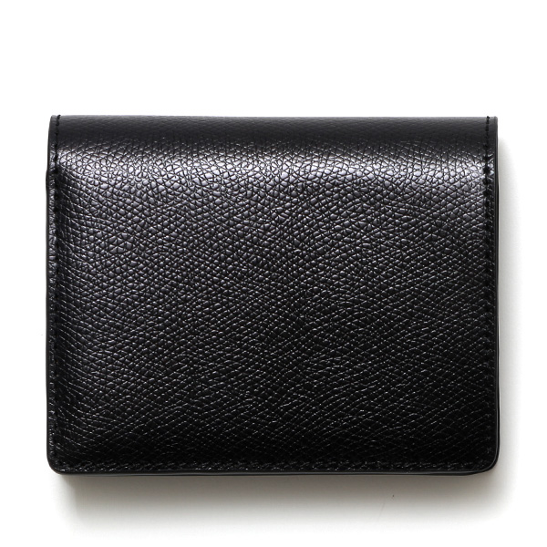 KUBERA(クベラ) コードバン型押し 二つ折り財布 ブラック