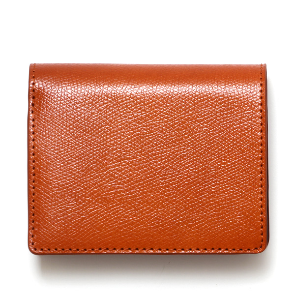 KUBERA(クベラ) コードバン型押し 二つ折り財布 キャメル