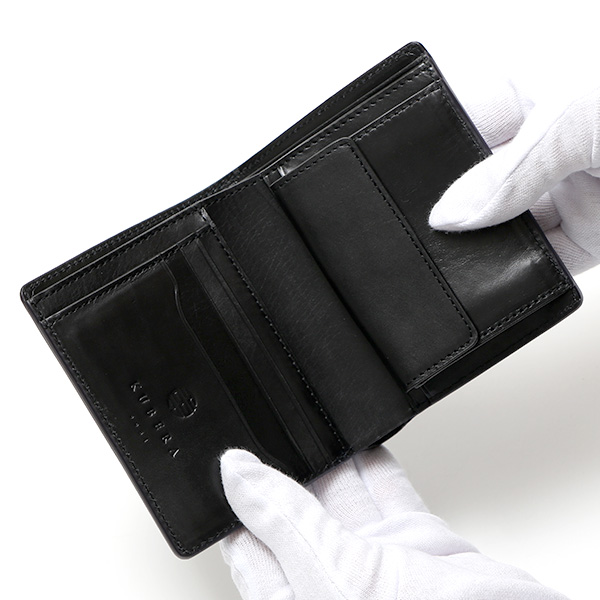  財布 コードバン 型押し 二つ折り財布 馬革 国産 レーデルオガワ 新喜皮革 ブランド 2つ折り 美しい ブルー ネイビー 青色 レザー お財布 小銭入れあり おしゃれ 革 プレゼント 束入 ギフト ユニセックス KUBERA(クベラ) 51281