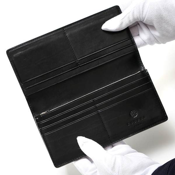  長財布 コードバン 財布 馬革 型押し レザー 日本製 新喜皮革 レーデルオガワ 本革 ウォレット ブランド グリーン 緑色 おさいふ 束入れ カーフ 小銭入れ カード 大容量 おしゃれ かっこいい 国産 KUBERA(クベラ) 51282