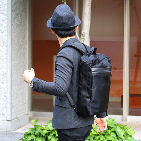  ビジネスリュック ブリーフケース バックパック メンズ 3way ナイロン 大容量 軽量 A4 日本製 ブラック 黒 黒色 レディース デイパック 大きめ ショルダー PC収納 カジュアル カバン 通勤 通学 出張 レクト(LEKT)