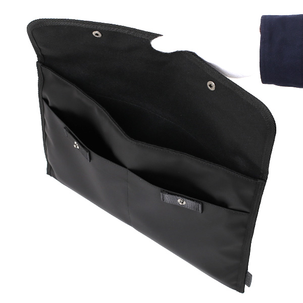  ポーチ マルチポーチ メンズ レディース ブランド 小物入れ タブレットケース ミニポーチ ナイロン ブラック 黒 黒色 日本製 薄マチ 高級 軽量 バッグインバッグ ステーショナリー バッグ カバン 鞄 レクト(LEKT)