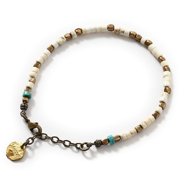 メニー(Menny) 天然石 ブレスレット ホワイト