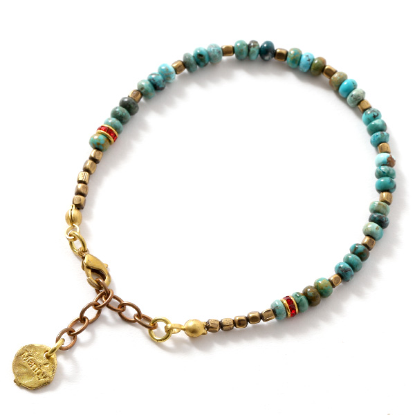 メニー(Menny) 天然石 ブレスレット ターコイズ