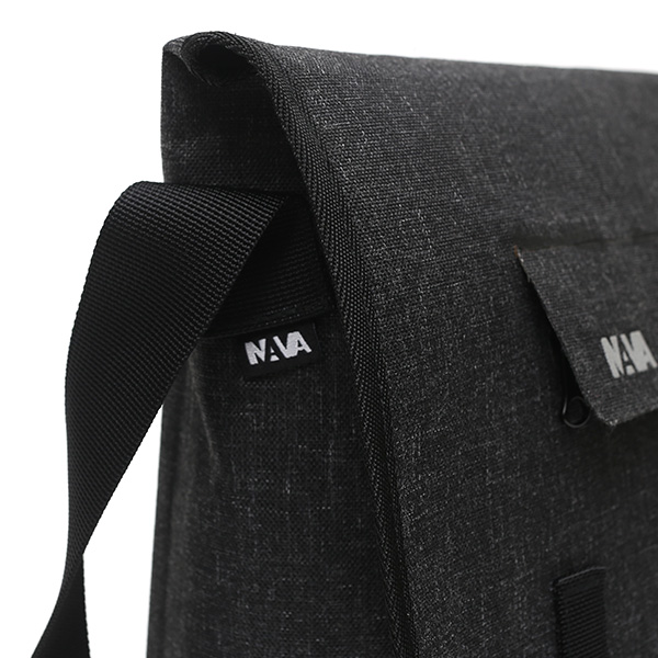 メッセンジャーバッグ 完全防水 メンズ ショルダーバッグ ダークグレー グレー グレイ 灰色 レディース 自転車 斜めがけ ナバデザイン(NAVA Design)