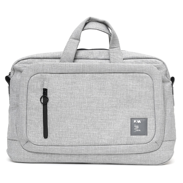 ナバデザイン(NAVA Design) ドットコム 2.0 ブリーフケース ライトグレー/ブラック