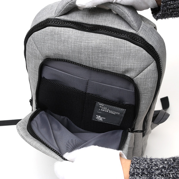  リュック ビジネス メンズ 通勤 リュックサック バックパック グレー グレイ 灰色 レディース 仕事 カバン 鞄 ナバデザイン(NAVA Design)