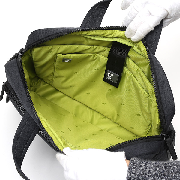 ブリーフケース メンズ ビジネスバッグ 通勤 ブラック 黒 黒色 裏地 カラフル ビジネス カバン 仕事 鞄 ナバデザイン(NAVA Design)