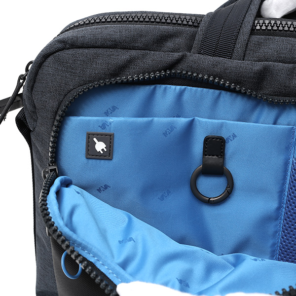  ブリーフケース メンズ ビジネスバッグ 通勤 ブルー ネイビー 青色 裏地 カラフル ビジネス カバン 仕事 鞄 ナバデザイン(NAVA Design)