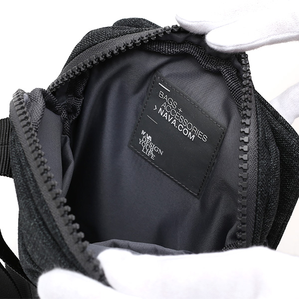  ショルダーバッグ ミニ メンズ レディース ブラック 黒 黒色 小さめ 斜めがけ カバン 小ぶり 鞄 ナバデザイン(NAVA Design)