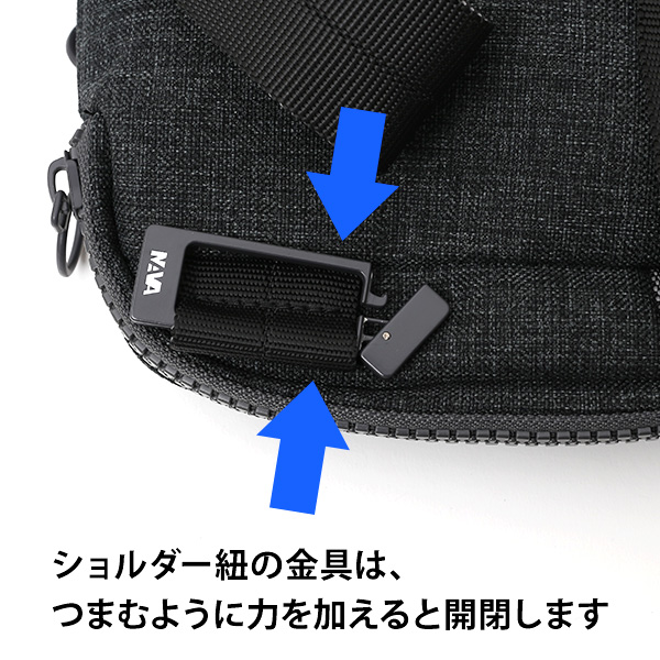  ショルダーバッグ ミニ メンズ レディース ブラック 黒 黒色 小さめ 斜めがけ カバン 小ぶり 鞄 ナバデザイン(NAVA Design)