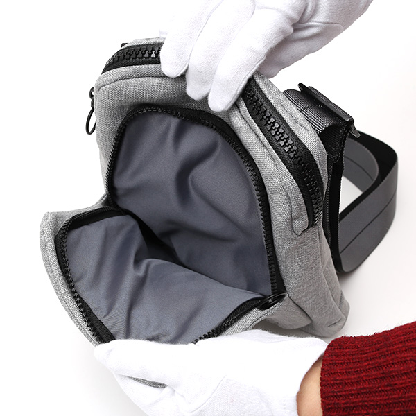  ショルダーバッグ ミニ メンズ レディース グレー グレイ 灰色 小さめ 斜めがけ カバン 小ぶり 鞄 ナバデザイン(NAVA Design)