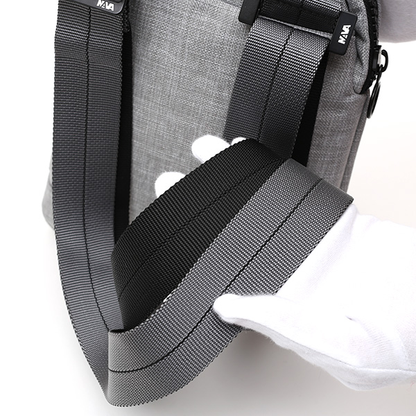  ショルダーバッグ ミニ メンズ レディース グレー グレイ 灰色 小さめ 斜めがけ カバン 小ぶり 鞄 ナバデザイン(NAVA Design)