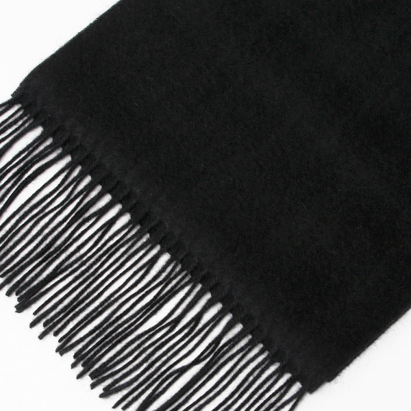 マフラー メンズ レディース カシミヤ100% 日本メーカー製 箱付き ブラック 黒 黒色 クリスマス ギフト プレゼント 細身 細い ストール ブランド 通勤 スーツ 男性 女性 高級 内モンゴル地区 カシミア