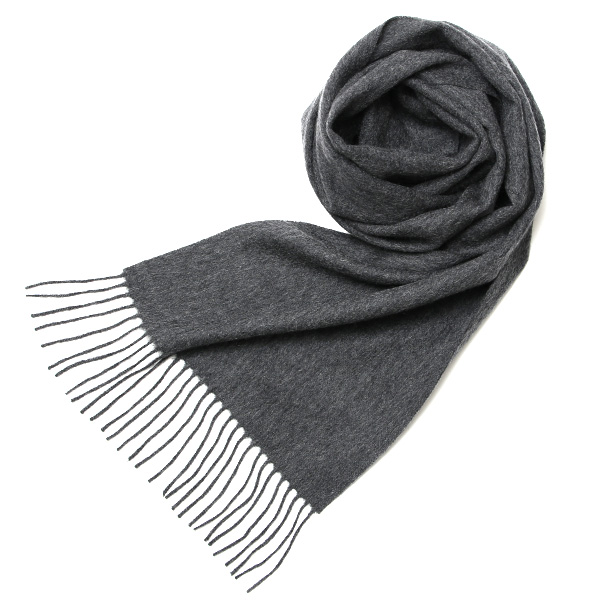 NORTH PEACE FARM(ノースピースファーム) カシミヤ100％ マフラー(160×30cm) ダークグレー