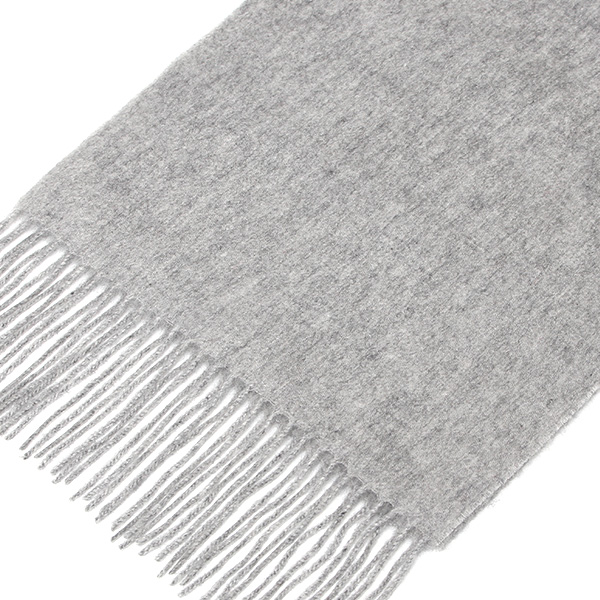 マフラー メンズ レディース カシミヤ100% 日本メーカー製 箱付き ライトグレー グレー グレイ 灰色 クリスマス ギフト プレゼント 細身 細い ストール ブランド 通勤 スーツ 男性 女性 高級 内モンゴル地区 カシミア