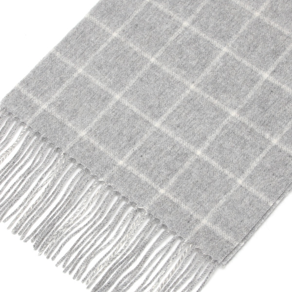  マフラー メンズ レディース カシミヤ100% 日本メーカー製 箱付き グレー グレイ 灰色 クリスマス ギフト プレゼント 細身 細い ストール ブランド 通勤 スーツ 男性 女性 高級 内モンゴル地区 カシミア