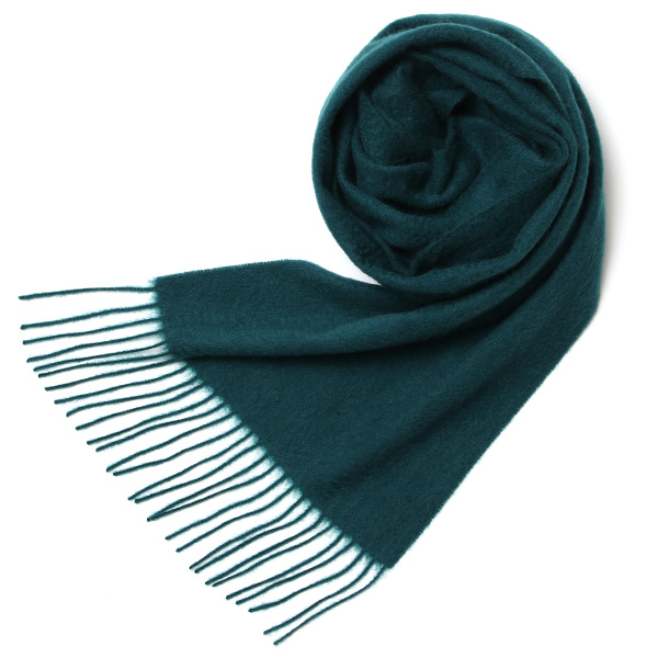 NORTH PEACE FARM(ノースピースファーム) カシミヤ100％ マフラー(160×30cm) グリーン