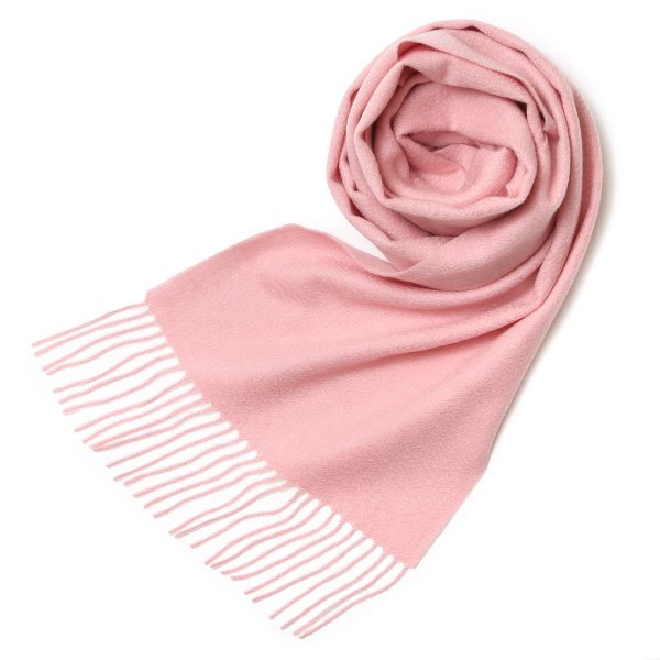 NORTH PEACE FARM(ノースピースファーム) カシミヤ100％ マフラー(160×30cm) フレンチピンク