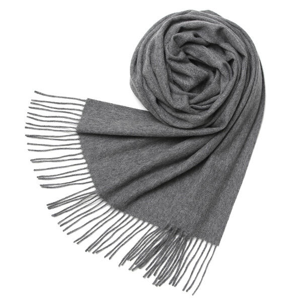 NORTH PEACE FARM(ノースピースファーム) カシミヤ100％ ストール(170×60cm) チャコール