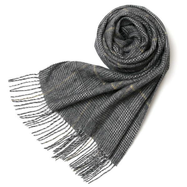 NORTH PEACE FARM(ノースピースファーム) カシミヤ100％ ストール(170×60cm) グレンチェック