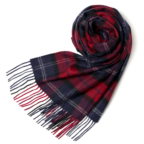 NORTH PEACE FARM(ノースピースファーム) カシミヤ100％ ストール(170×60cm) トラッドボルドー