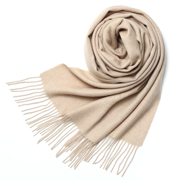 NORTH PEACE FARM(ノースピースファーム) カシミヤ100％ ストール(170×60cm) ベージュ