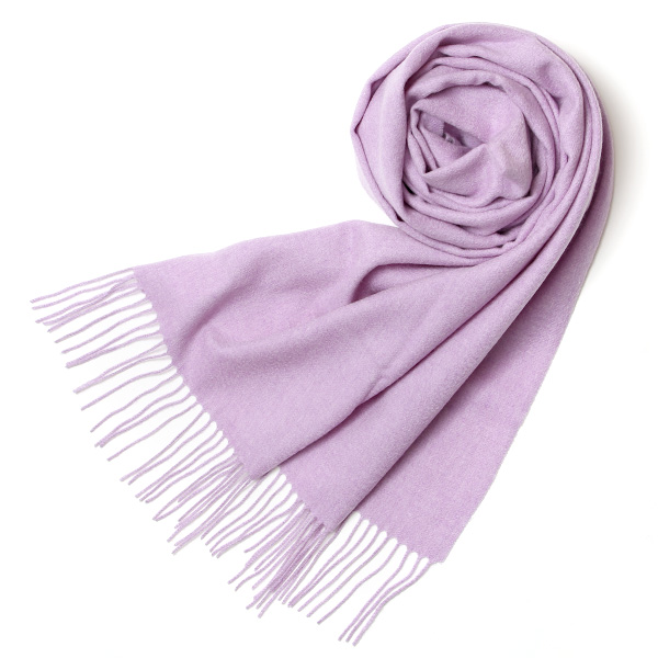 NORTH PEACE FARM(ノースピースファーム) カシミヤ100％ ストール(170×60cm) ライラック
