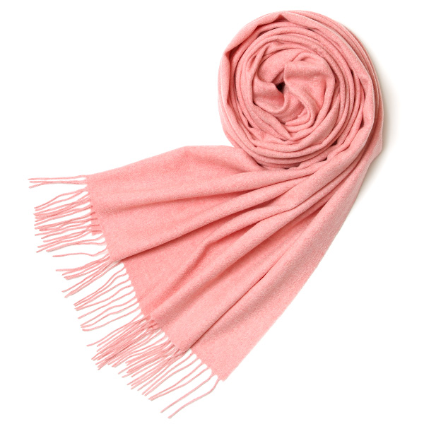 NORTH PEACE FARM(ノースピースファーム) カシミヤ100％ ストール(200×70cm) ライトピンク